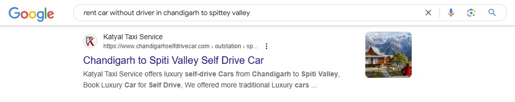 Chandigarhselfdrivecar
