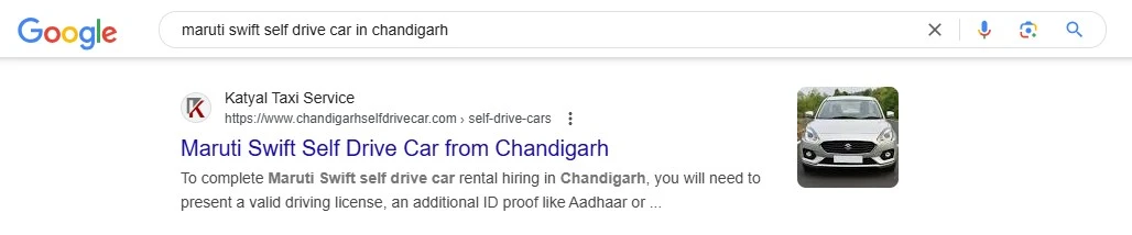Chandigarhselfdrivecar
