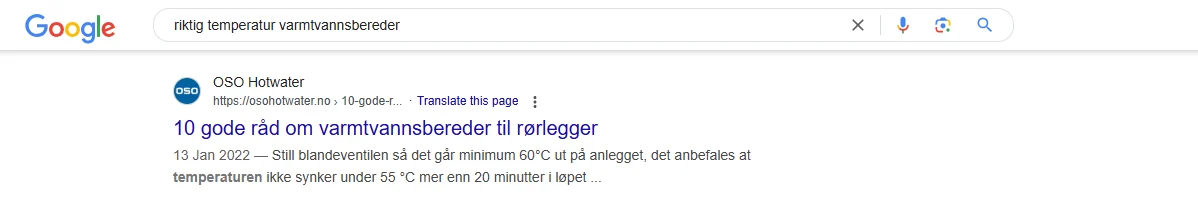 Osohotwater