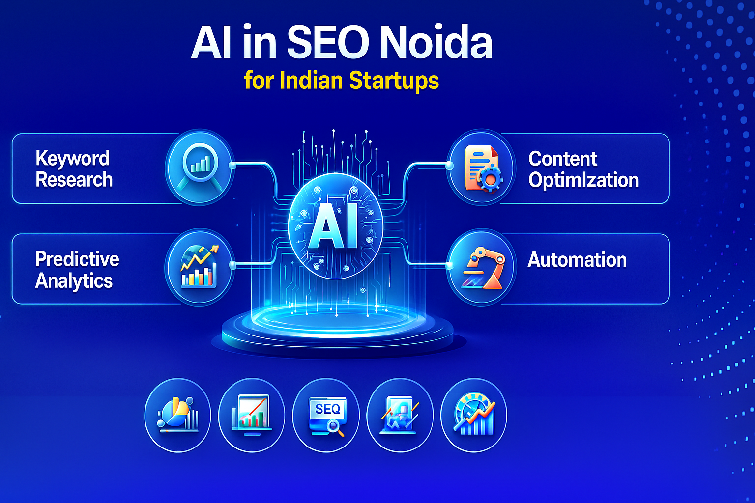 Infographic on ai in seo noida process
