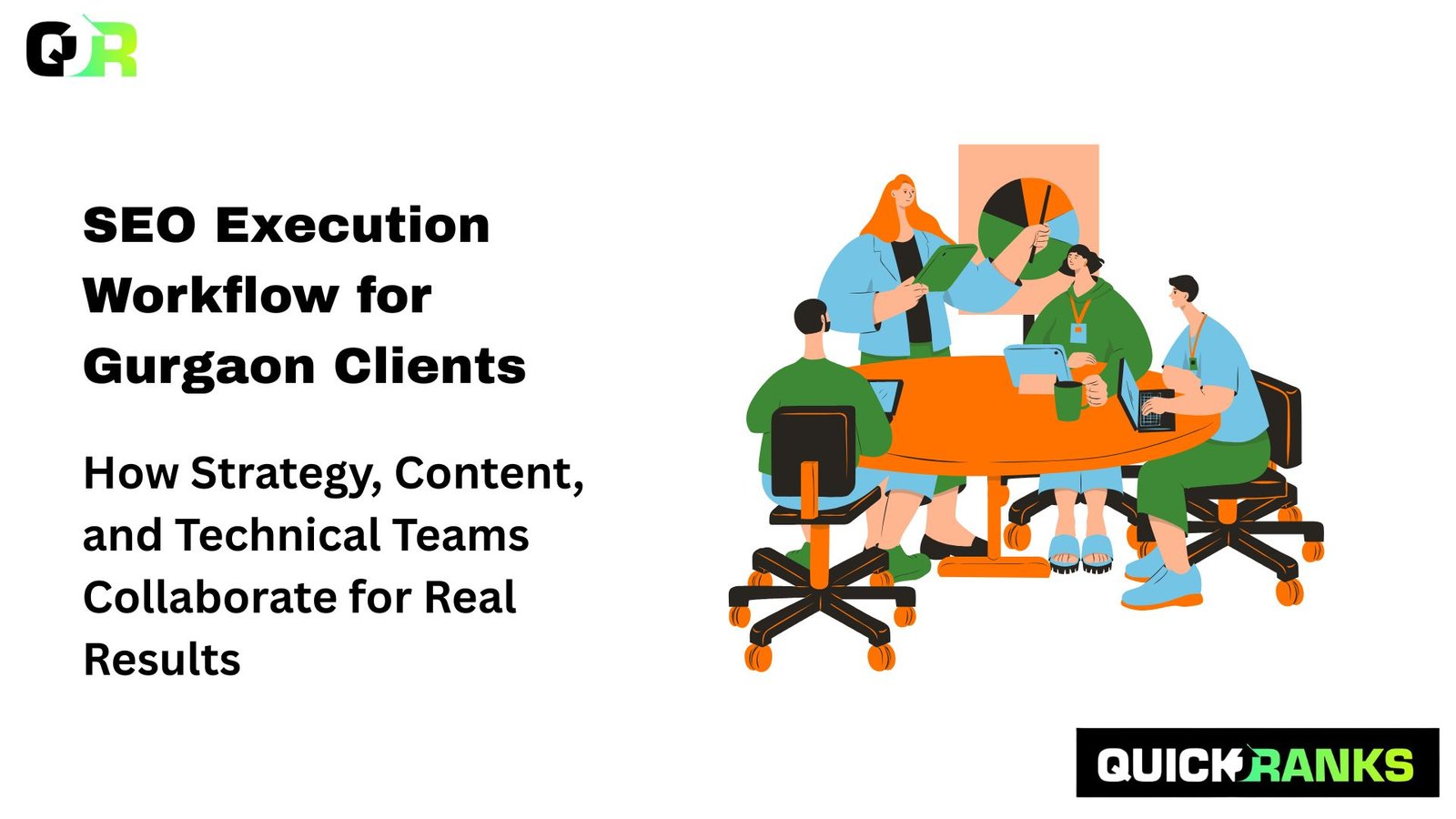 Team implementing SEO strategy in Gurgaon
