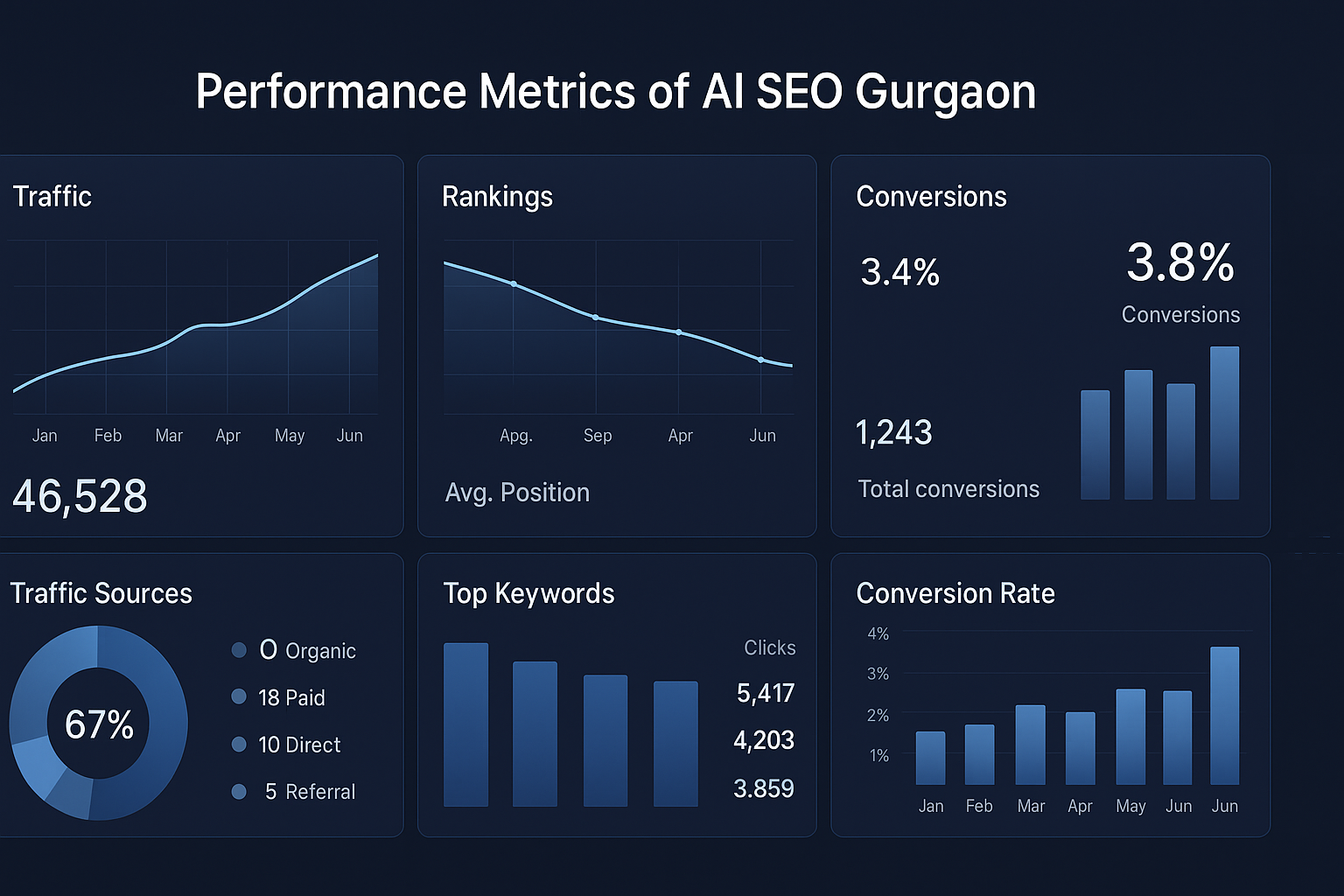Performance metrics of AI SEO Gurgaon results