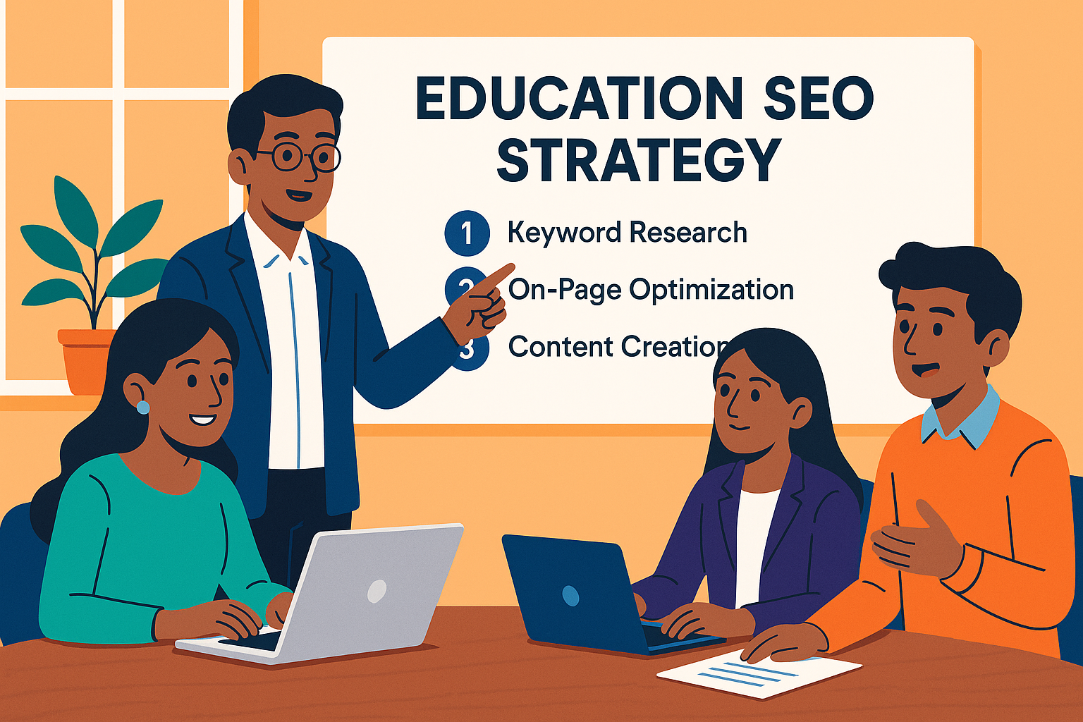 Visual guide to SEO strategy for colleges Gurgaon