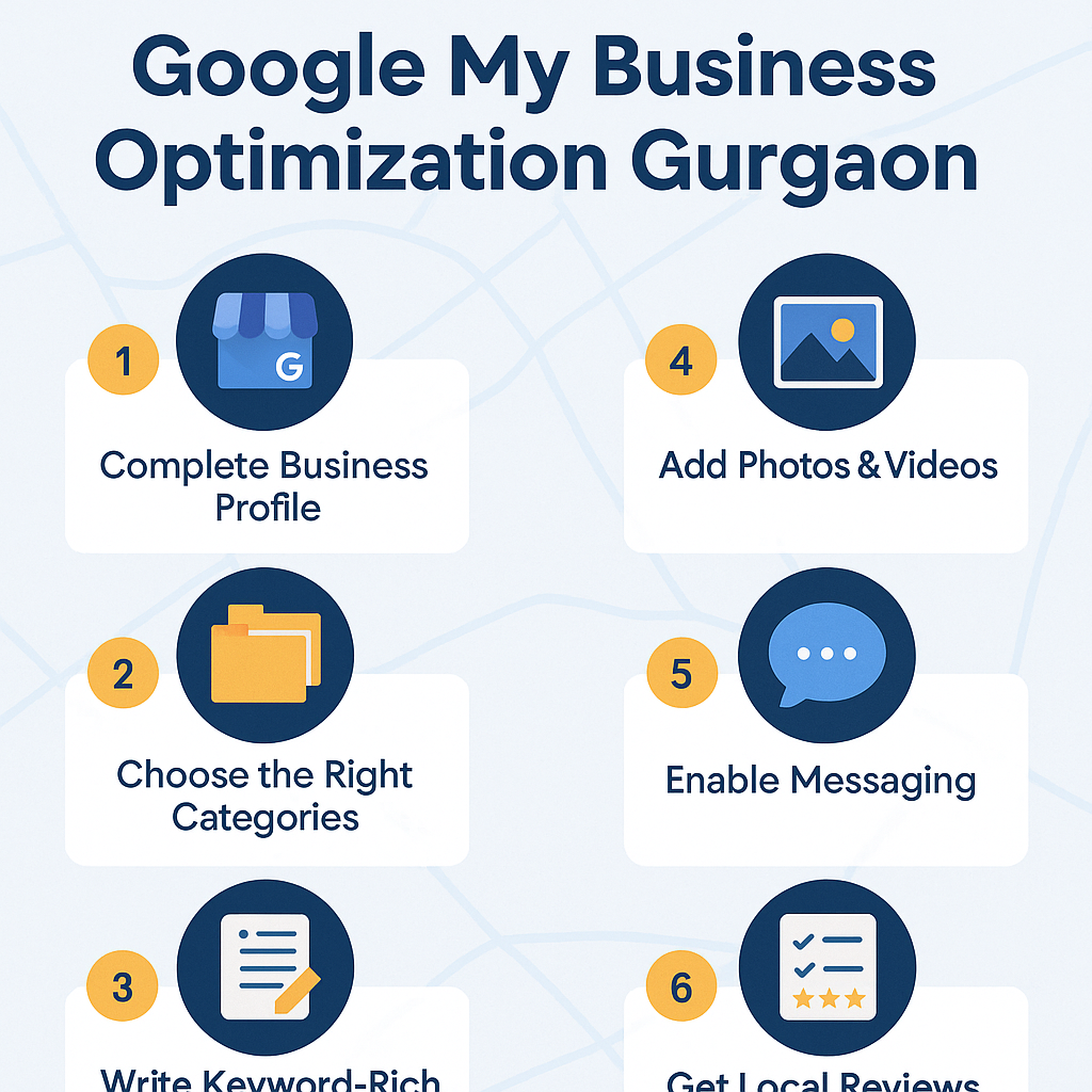 Visual guide to google my business optimization gurgaon