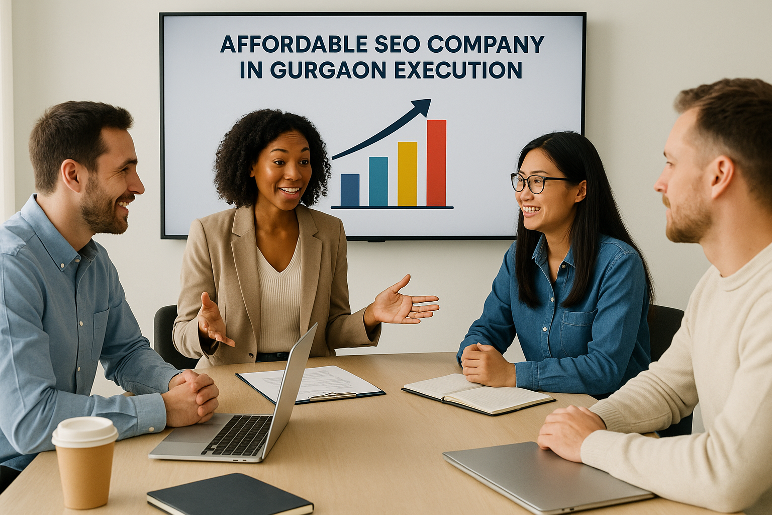 Team implementing affordable SEO Gurgaon strategies