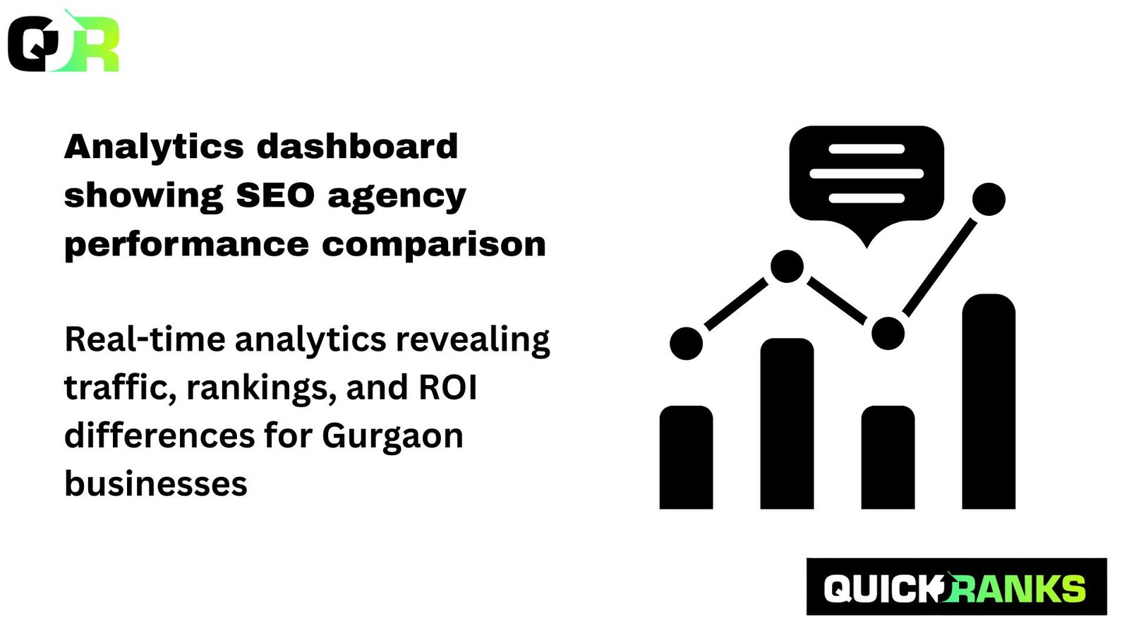 Analytics dashboard showing SEO agency performance comparison