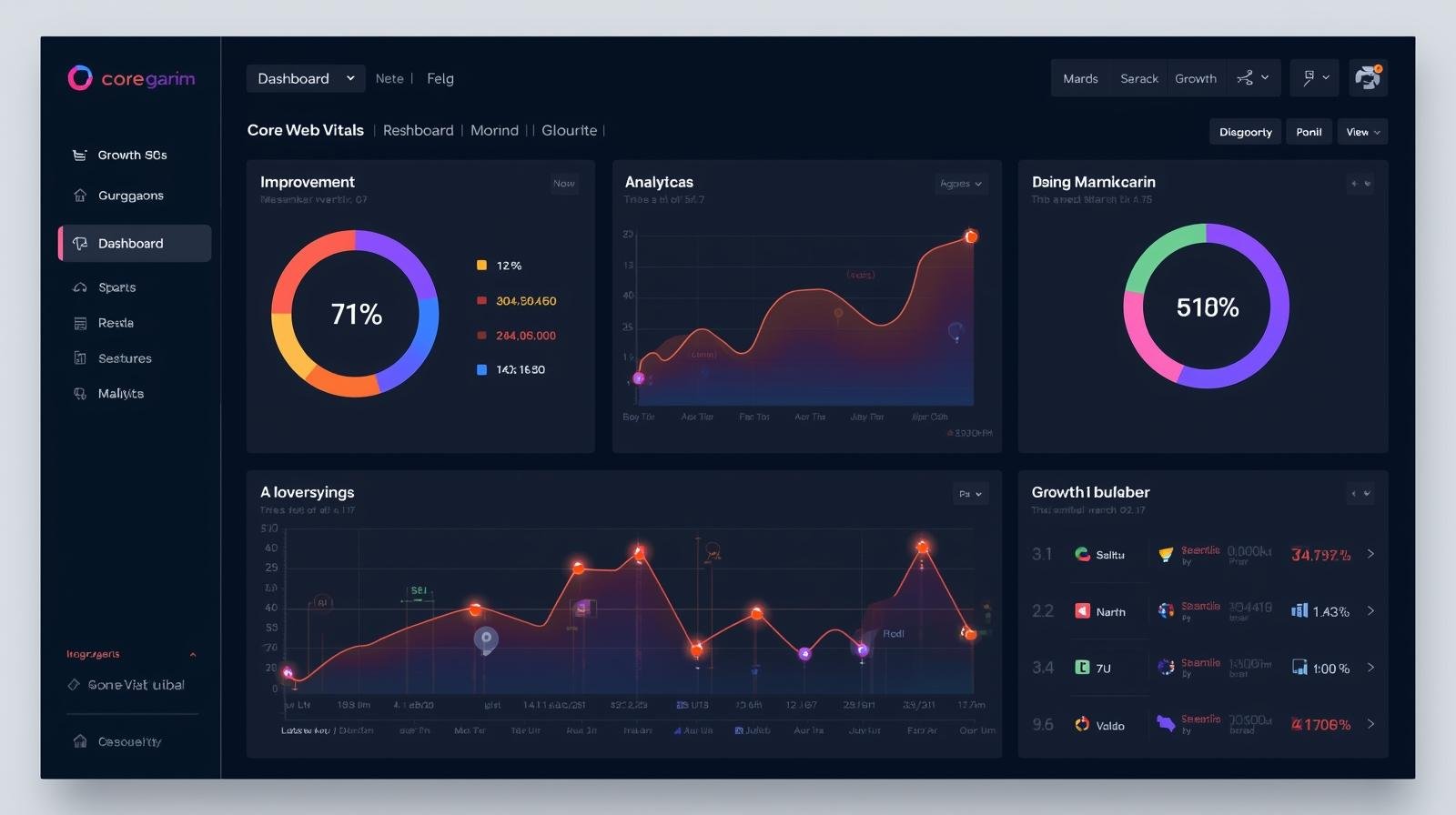Performance metrics of Core Web Vitals Gurgaon