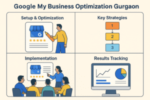 Infographic on google my business optimization gurgaon process
