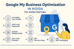 Infographic on google my business optimization noida process