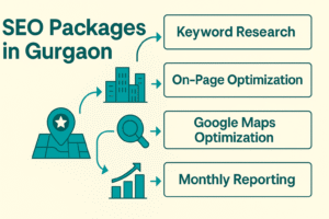 Infographic on seo packages in gurgaon process